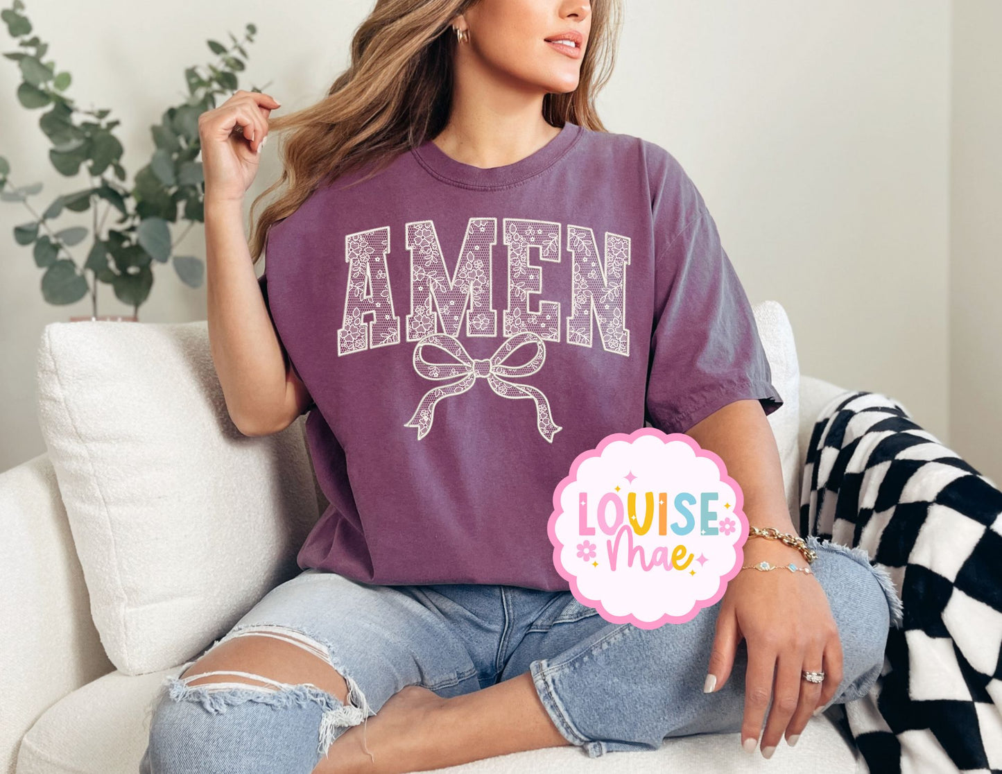 AMEN block tee