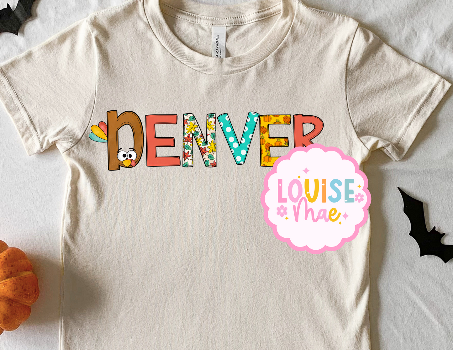 Thanksgiving Name Tee personalized