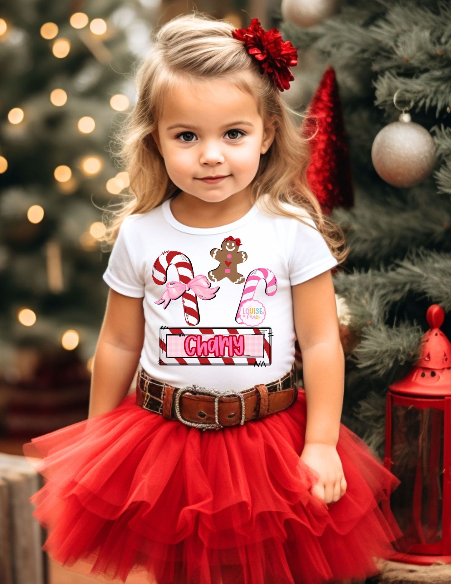 Candy Gingerbread Name Tee