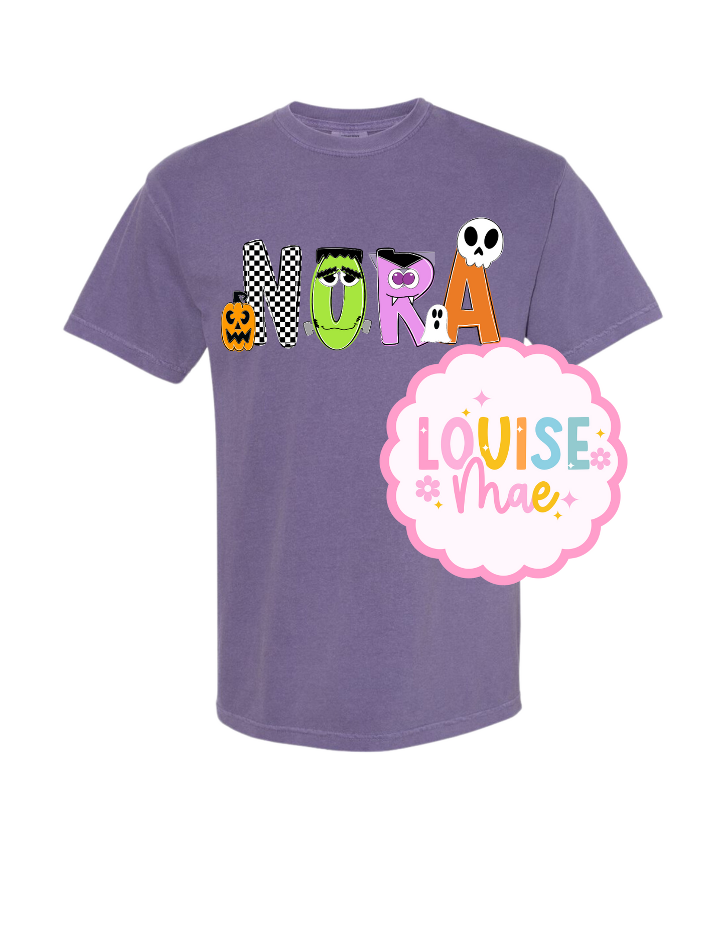 Halloween name tee personalized