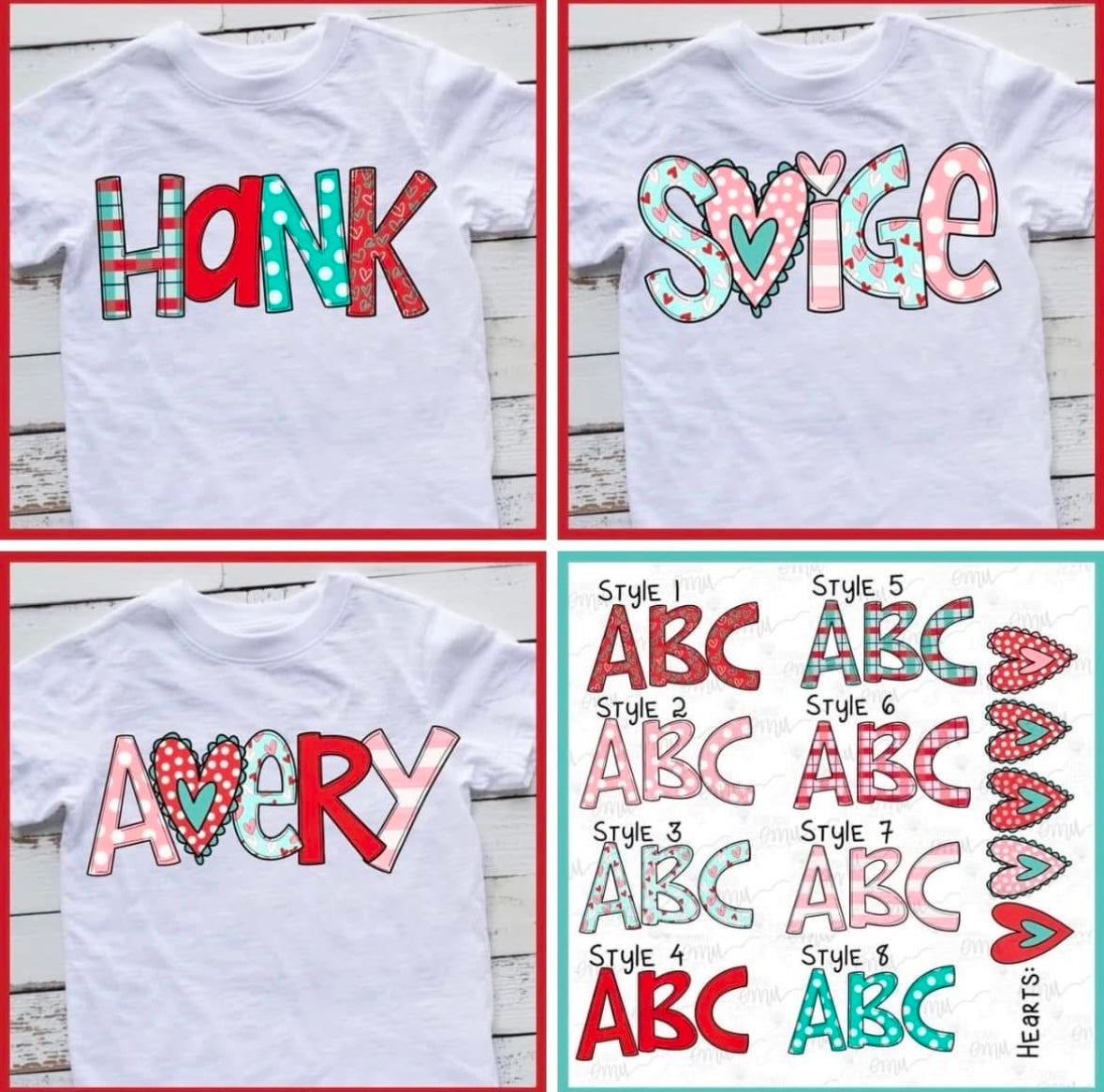 Love Name Tees