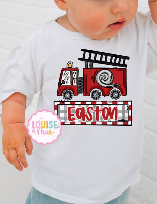 Firetruck Name Tee