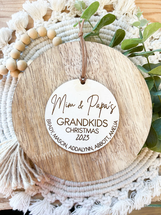 Grandkid Ornament