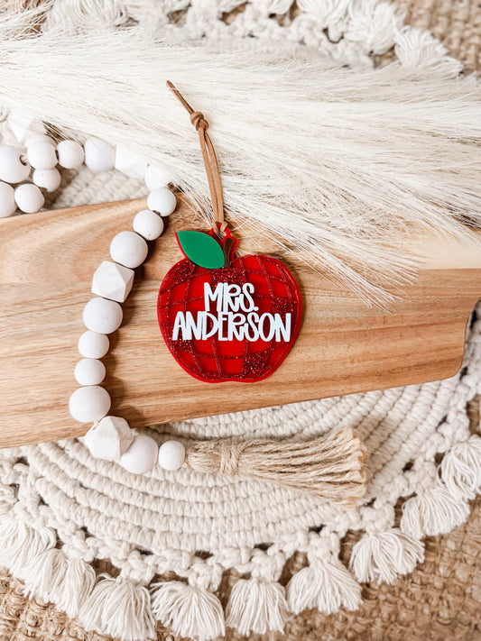 Disco Teacher Ornament/Bag Tag
