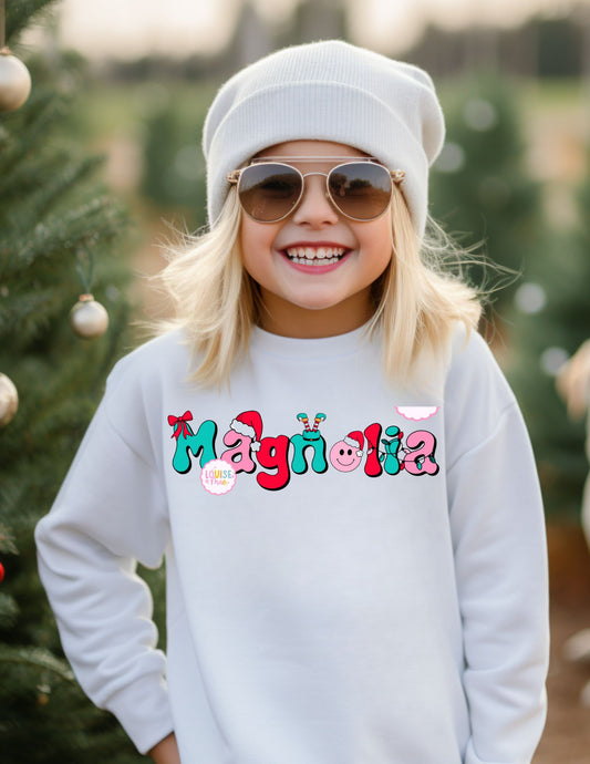 Retro Christmas Name Tee