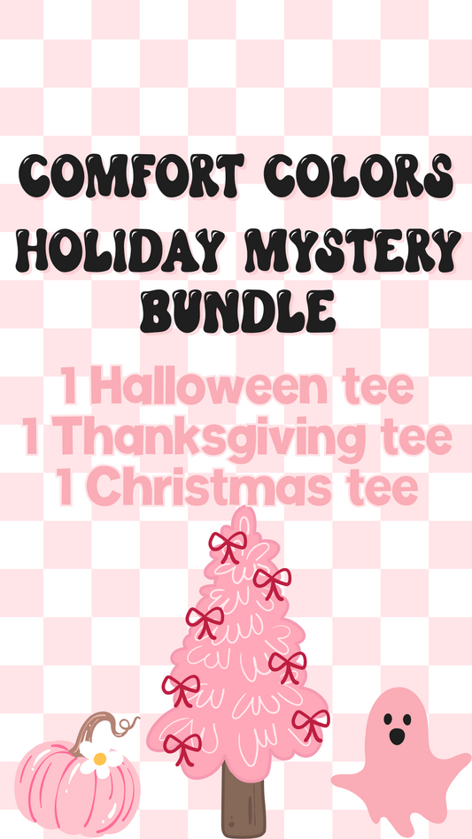 Comfort Colors Short Sleeve Holiday Mystery Tee Bundle